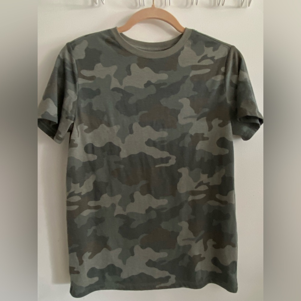 Cat & Jack Green and Gray Short Sleeve Tee